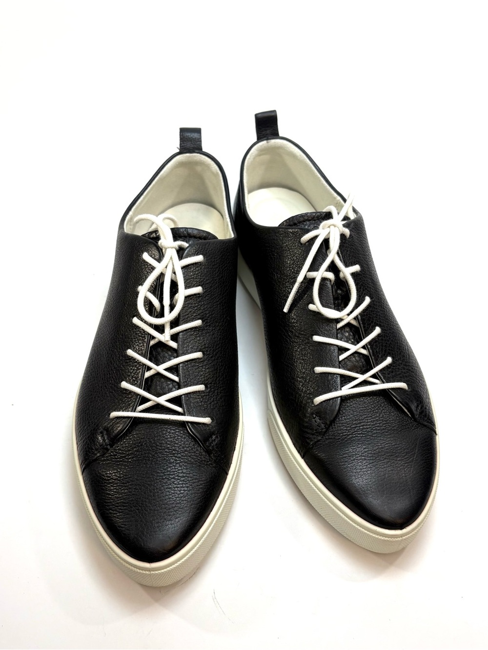 ECCO Black Leather Lace Up Sneakers | 41